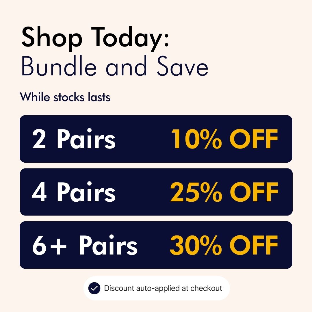 White Bamboo Crew Compression Socks