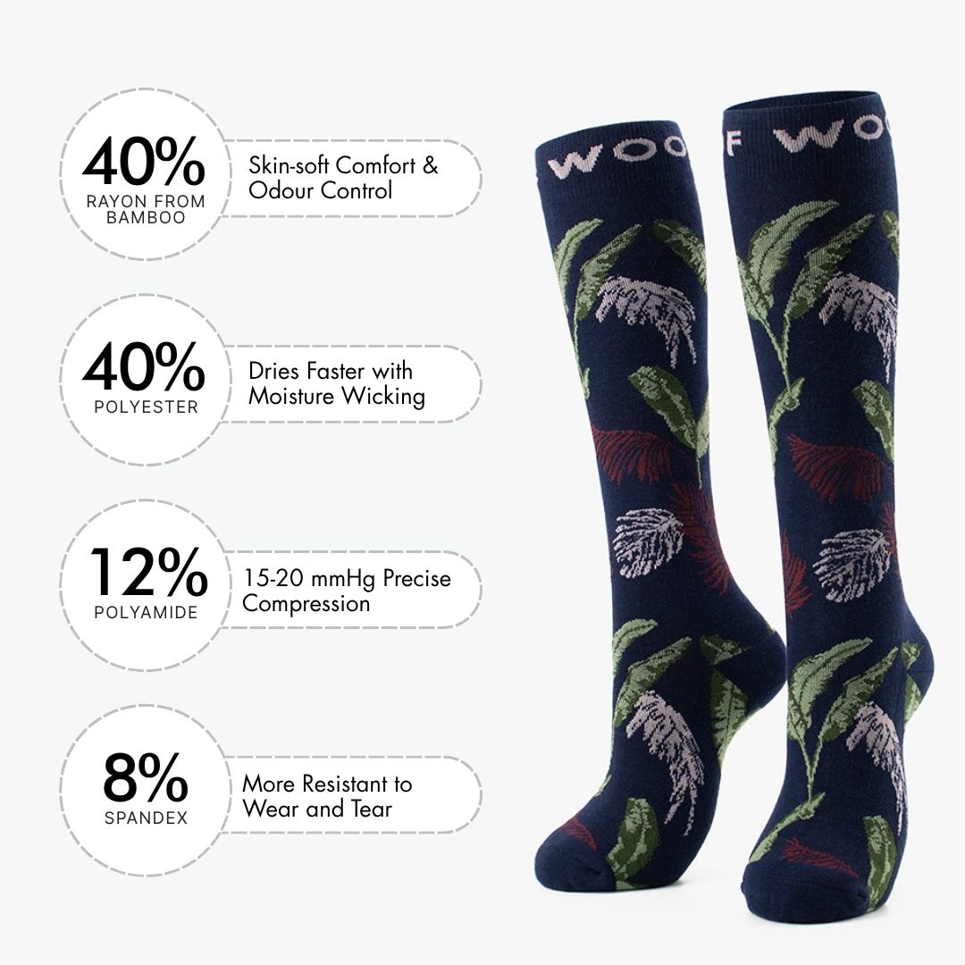 In the Jungle Bamboo Compression Socks