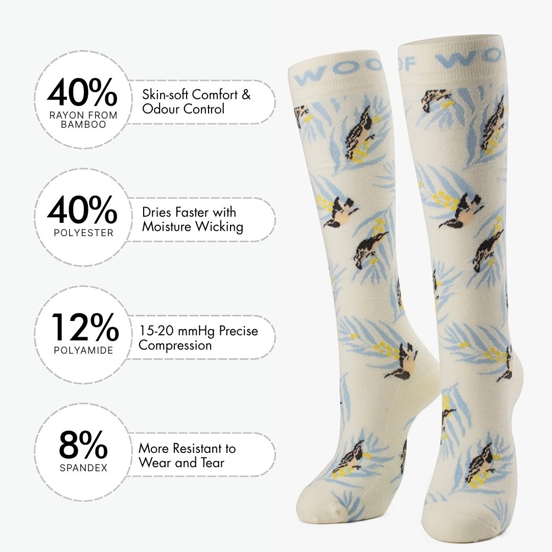 Wattlebirds Bamboo Compression Socks