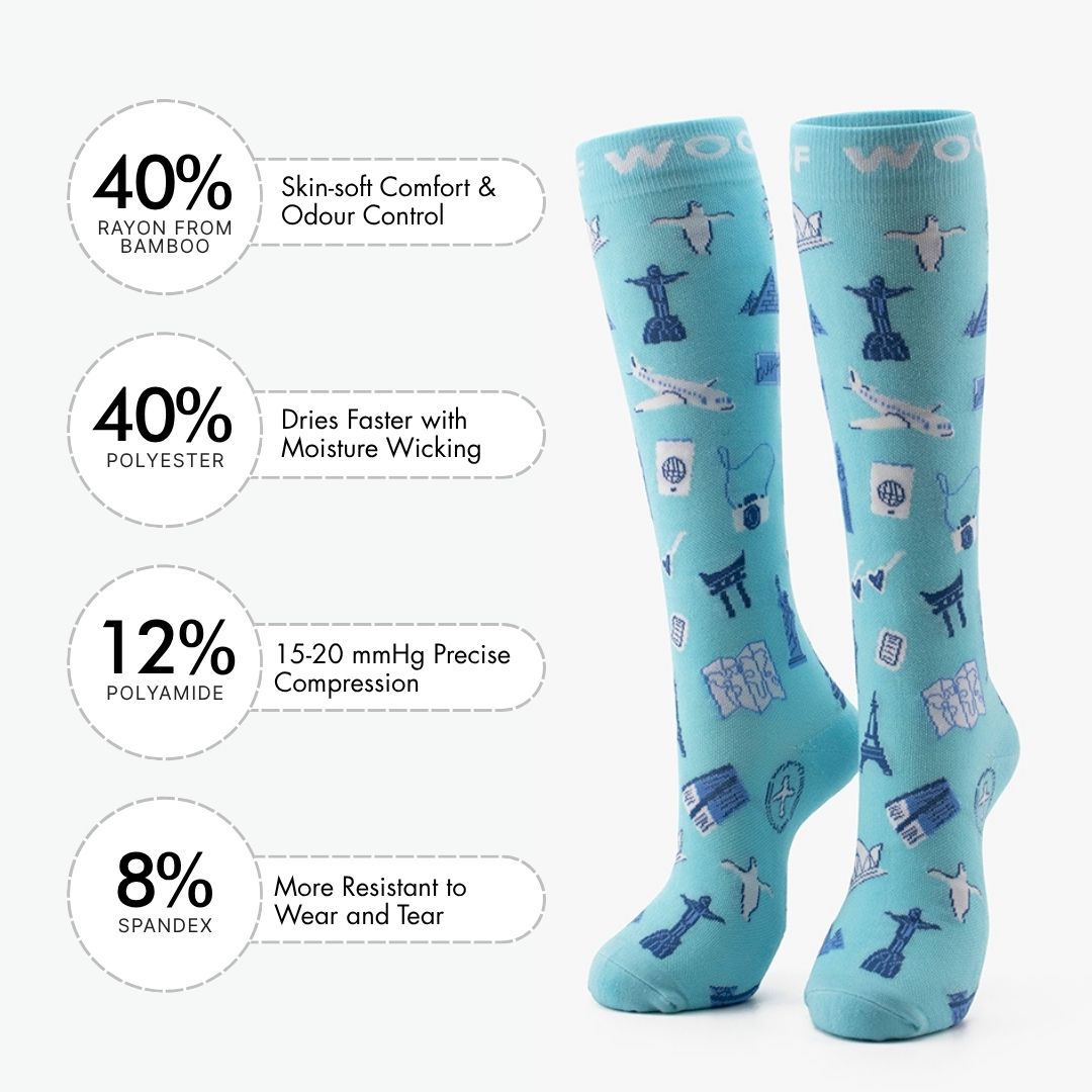 Globetrotter Bamboo Compression Socks