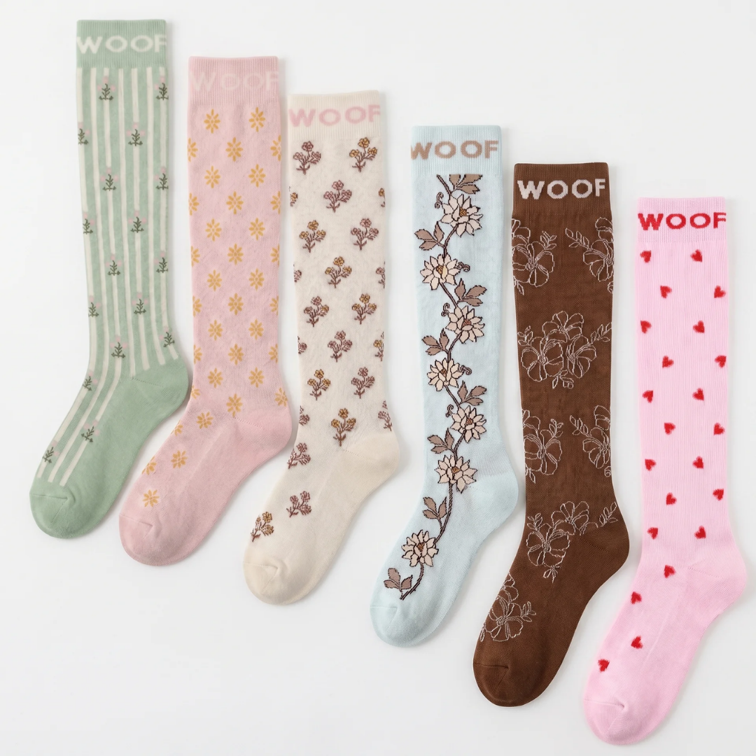 Vintage Dreams Bamboo Compression Socks 6 Pack