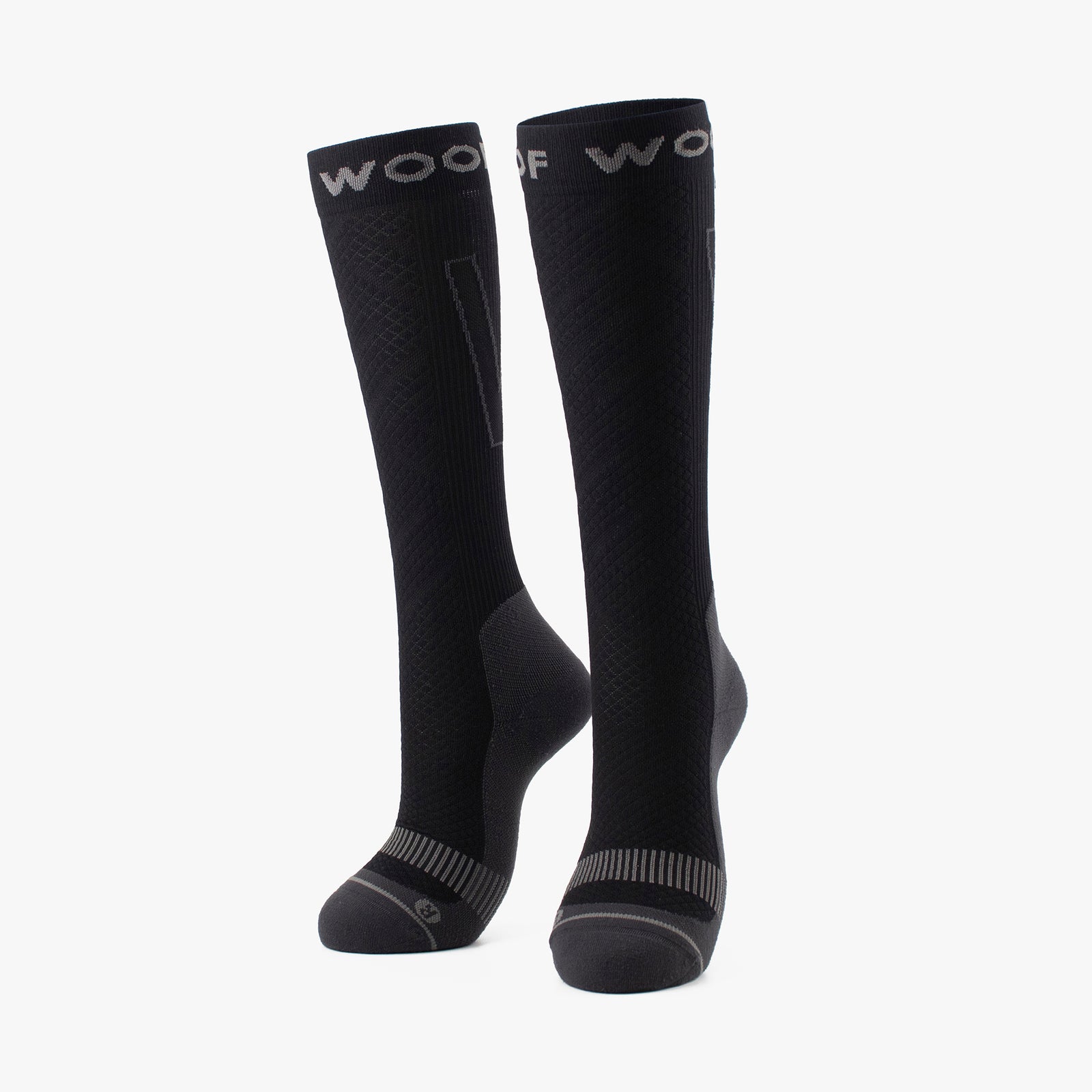 Black & White Performance Compression Socks 6 Pack