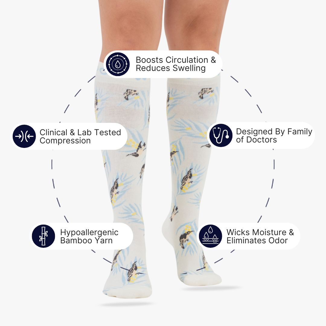 Wattlebirds Bamboo Compression Socks
