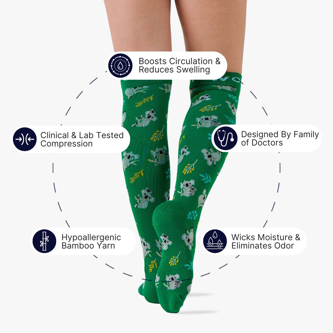 Koalas Bamboo Compression Socks