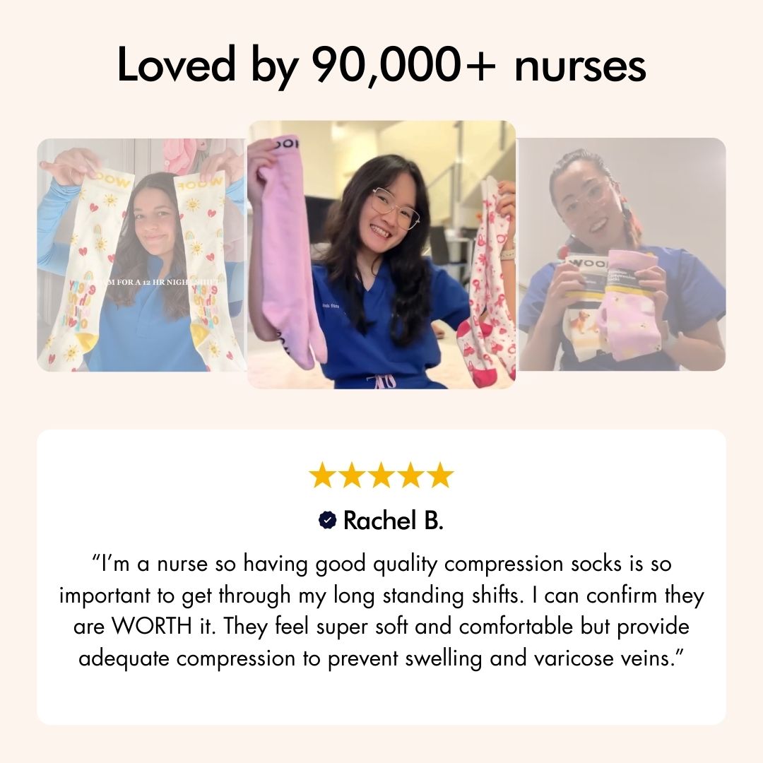 White Bamboo Ankle Compression Socks