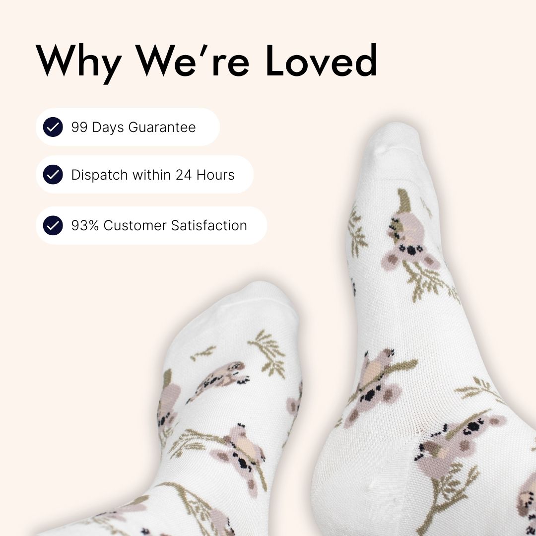 Very Cherry Bamboo Compression Socks